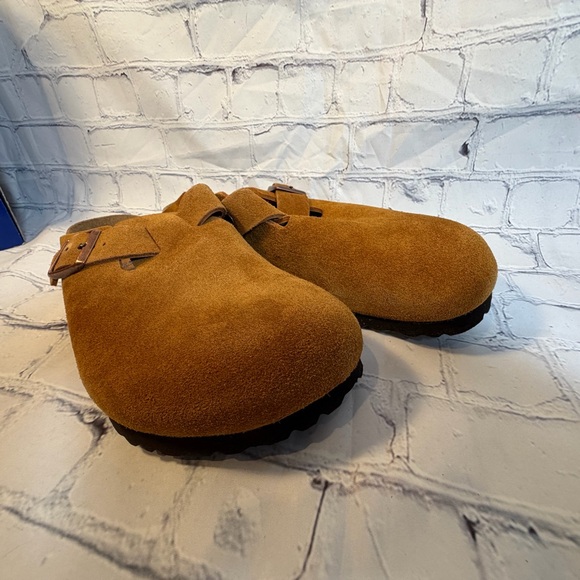 Birkenstock Tan Suede Slip-On Shoes - Picture 8 of 10